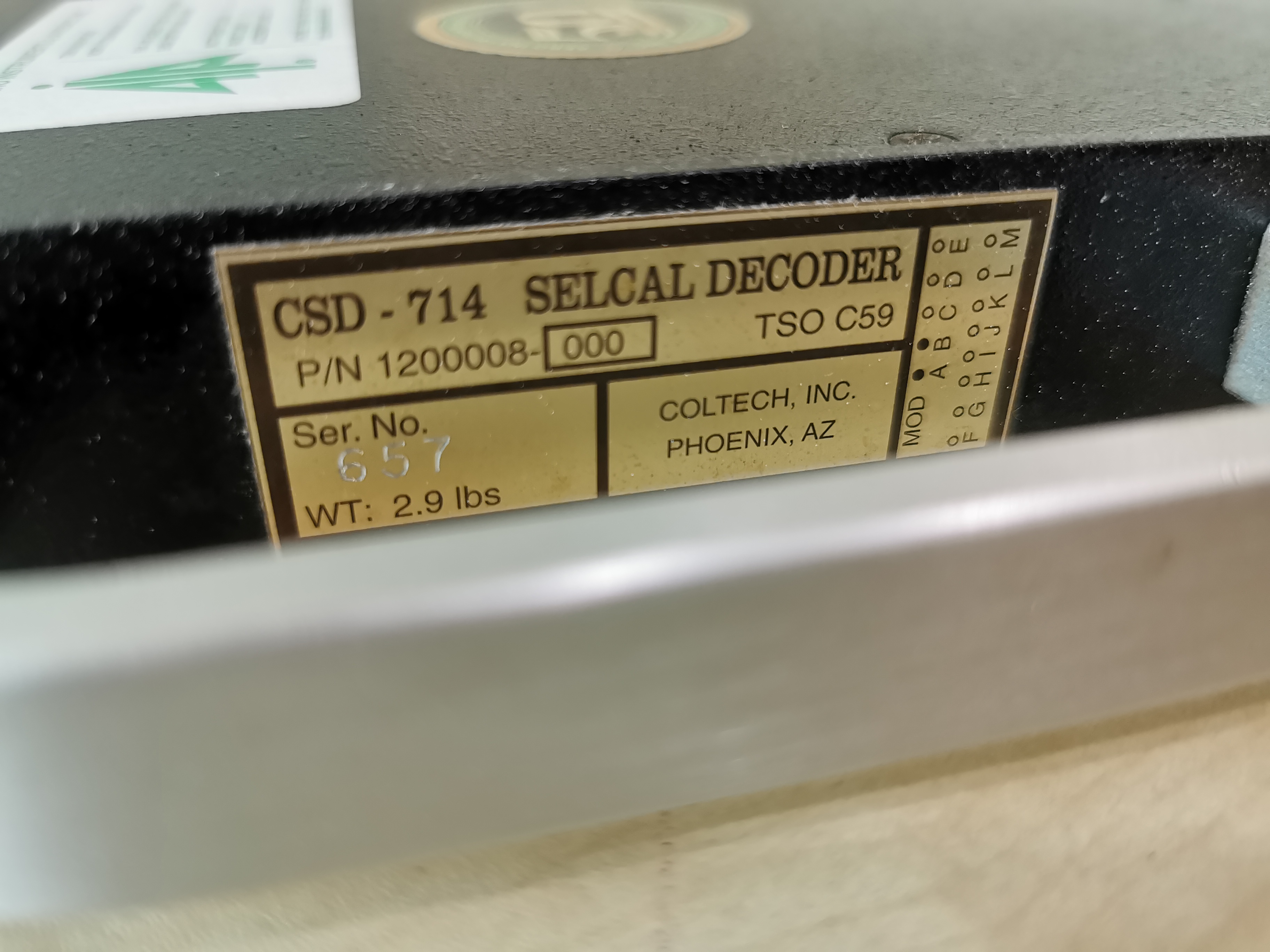 Aerobay: Part Number 1200008-000 in SINGAPORE