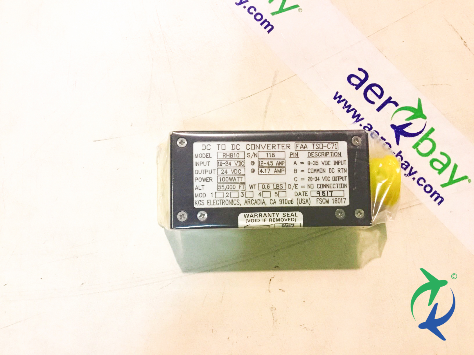 RHB10 - DC TO DC CONVERTER - SV