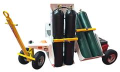2001976 - AERO 4-Bottle Tilting Dual Oxygen-Nitrogen Service Cart (Complete) - FN